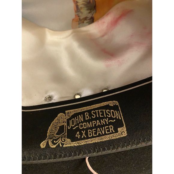 JOHN B. STETSON XXXX 4X K Tyler Beaver Black Hat - Picture 3 of 8